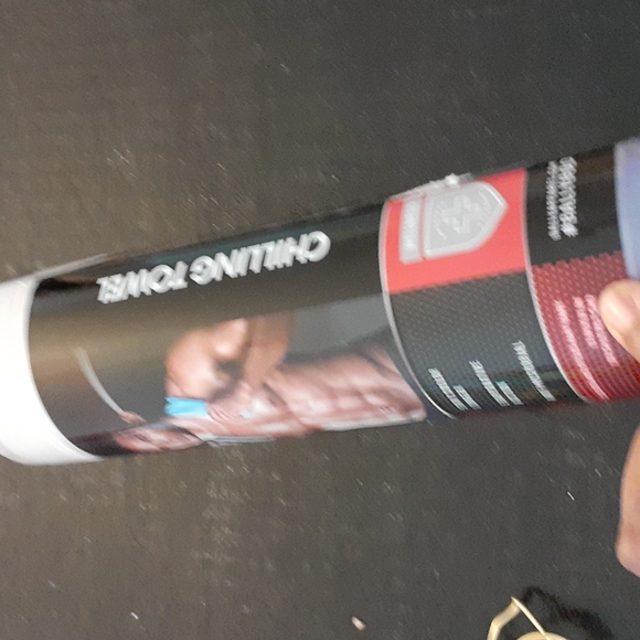 Item: Bally Total Fitness Chilling Towel  Color: BLUE - Picture 2 of 4